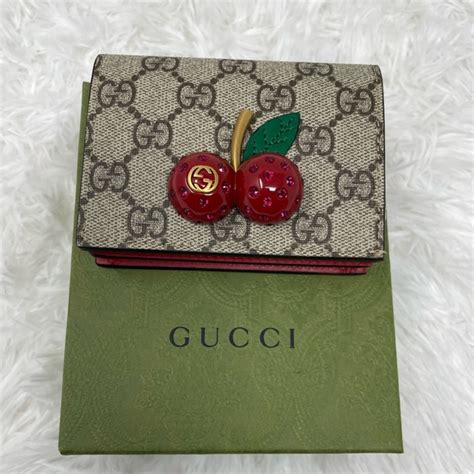 gucci cherry wallet|authentic gucci wallet discount.